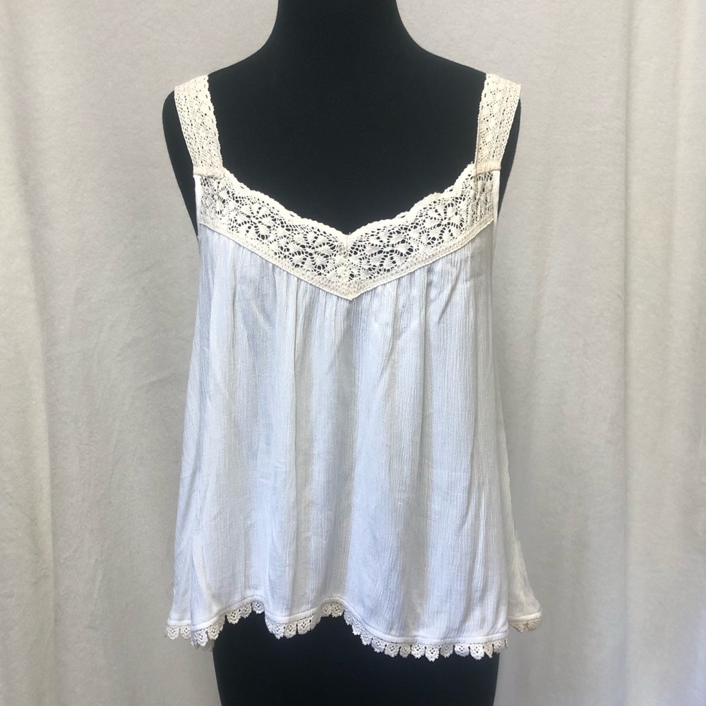 White Lace Tank Top